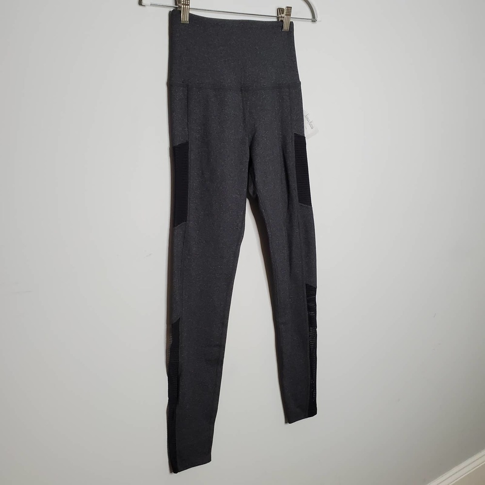BEYOND YOGA • Charcoal Dark Gray Mesh Behavior High Waist Legging NEW Sz S - Picture 2 of 7
